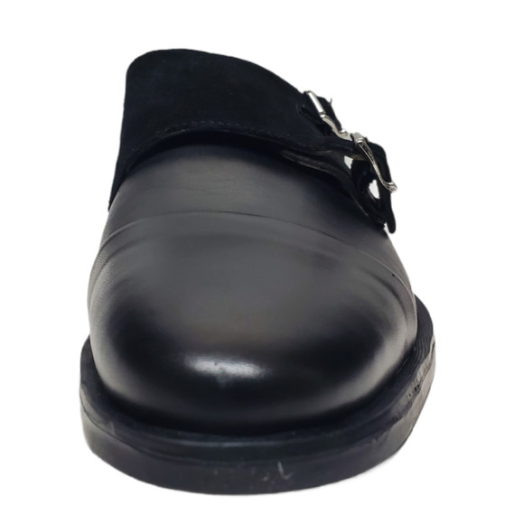 Carlos by Carlos Santana Mens Davis Monk Strap Dress Oxfords Suede Black… - Picture 2 of 6